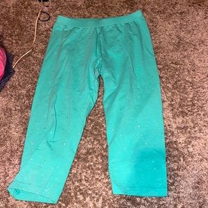 teal girls xl leggings